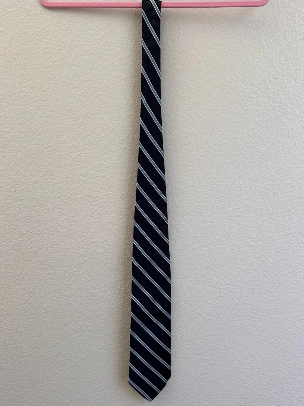 346 Brooks Brothers Classic Silk Navy Diagonal Stripe Men’s Tie